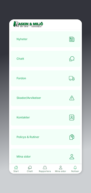 Maskin & Miljö Screenshot 0