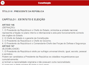 Constituição da República de Moçambique Screenshot 3