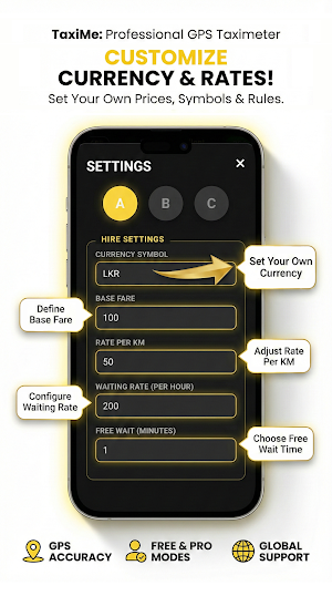 TaxiMe - GPS Taxi Meter Screenshot 1