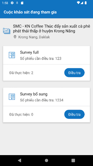 FarmerSurvey Screenshot 1