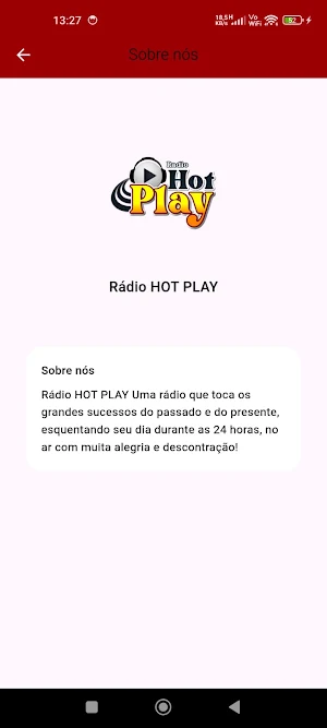Rádio Hot Play Screenshot 1