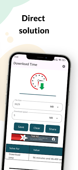 Download Time Calculator Screenshot 2
