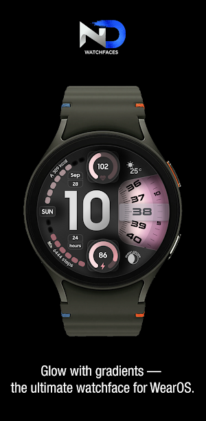 Gradient Watchface —NDW075 Screenshot 1