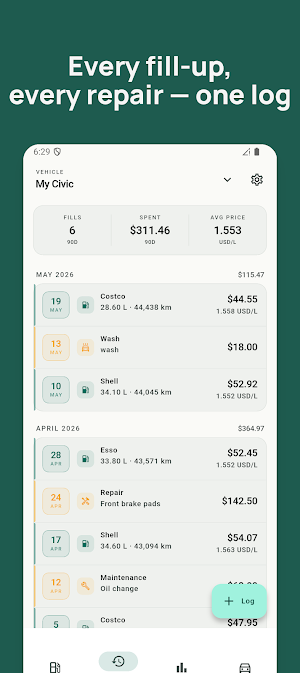Fuel Log: Fuel Tracker Screenshot 1
