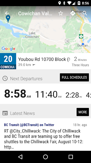 Cowichan Valley TS Bus - MonT… Screenshot 1