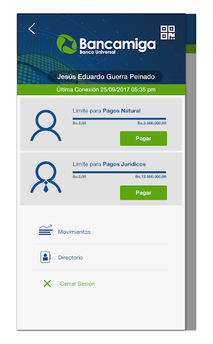 Bancamiga Pago Móvil Screenshot 2