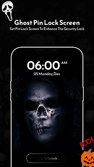 Ghost Face Lock Screen screenshot 1