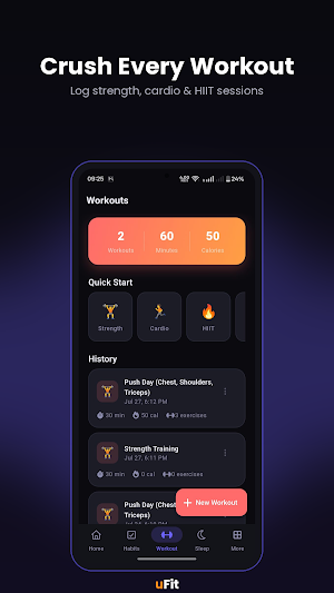 uFit: AI Fitness Tracker Screenshot 2