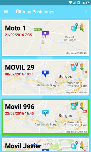 Geombo GPS Tracking Screenshot 2