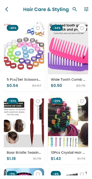 Wigs Human Hair Shopping App Screenshot 3
