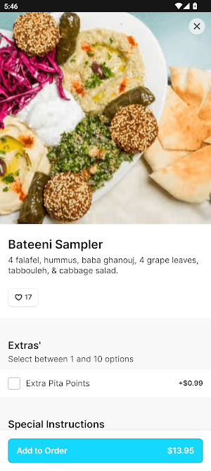 Bateeni Mediterranean Grill Screenshot 2