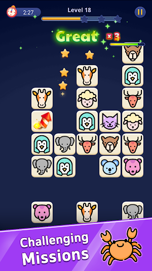 Animal Onet: Pets Tile Connect Screenshot 1