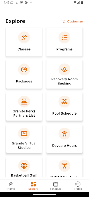 Granite Health & Fitness Screenshot 1