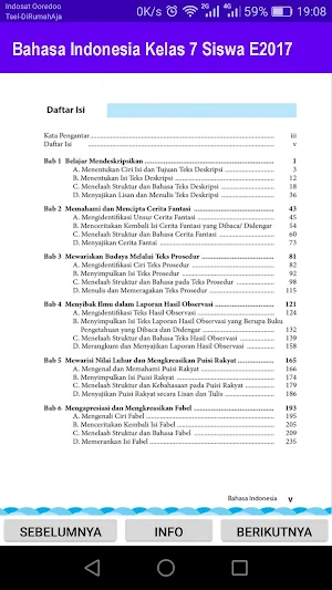 Bahasa Indonesia Kelas 7 Siswa E2017 Screenshot 2