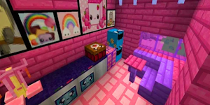 Kawaii World mods for minecraft - pink craft Screenshot 1