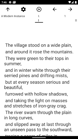 Book, A Modern Instance Screenshot 1