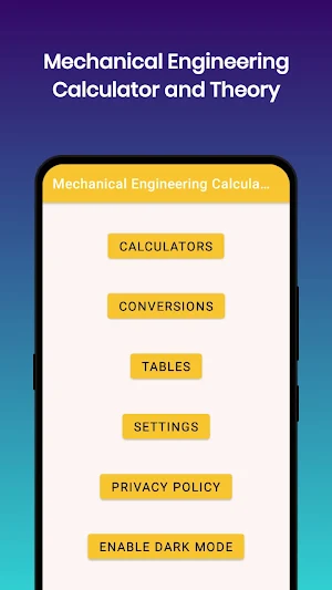 Mechanical Engineer Calculator Screenshot 0