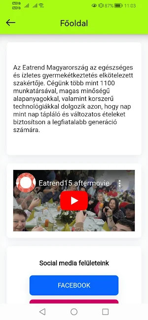 EatrendApp Screenshot 1