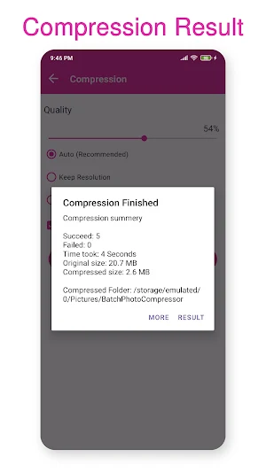 Photo Compressor Screenshot 3