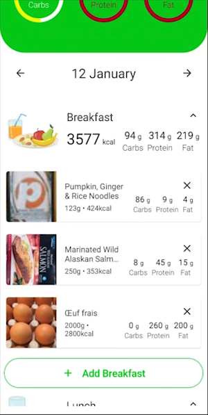 JetCalories Screenshot 0