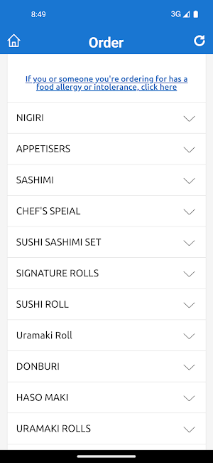 Kirin Japanese Restaurant Screenshot 0