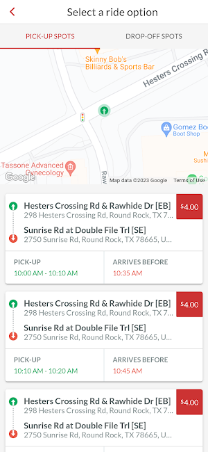 Round Rock Rides Screenshot 3