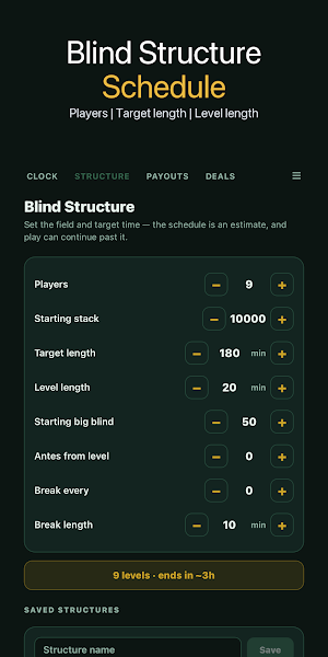 Poker Tournament Timer Screenshot 1