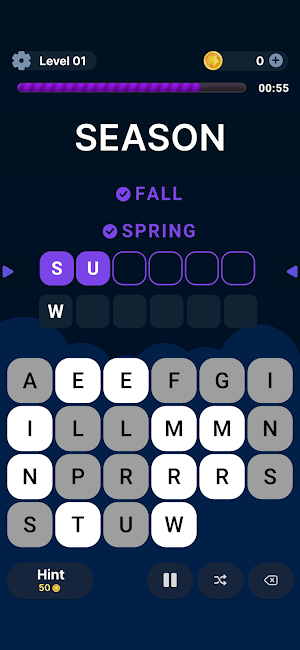 Guess4 - Word Game Screenshot 0