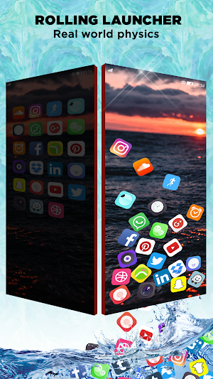 Rolling Icon - 3D Live Wallpaper & Launcher 2020 Screenshot 1