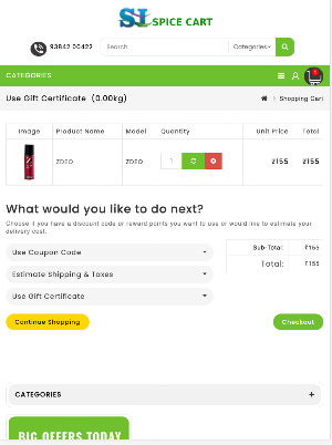 Spicecart - Online Shopping Screenshot 1