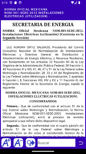 App NOM-001-SEDE-2012 Screenshot 2