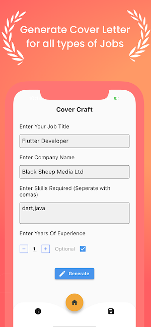 CoverCraft - AI Cover Letter Screenshot 1