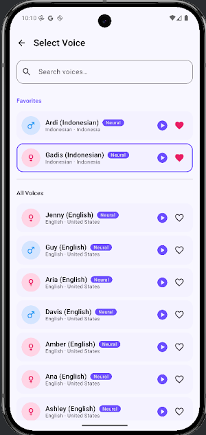 Vocalize AI : Voice TTS Screenshot 2