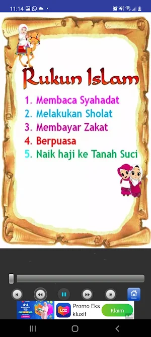 Kuis & Lagu Anak Muslim Screenshot 3