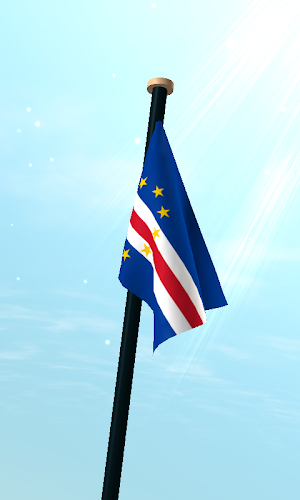 Cape Verde Flag 3D Wallpaper Screenshot 2