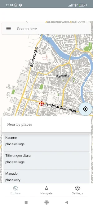Manado Indonesia Offline Map Screenshot 0
