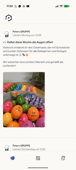 Peters Gruppe Mitarbeiter App Screenshot 0