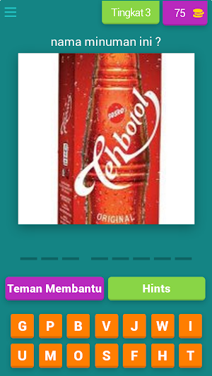 game tebak minuman ringan Screenshot 3