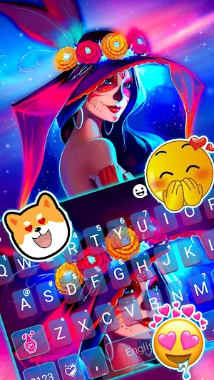La Catrina Keyboard Background Screenshot 2