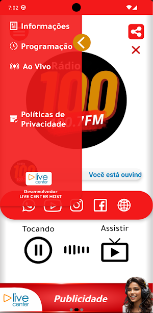 Rádio 100 Screenshot 1