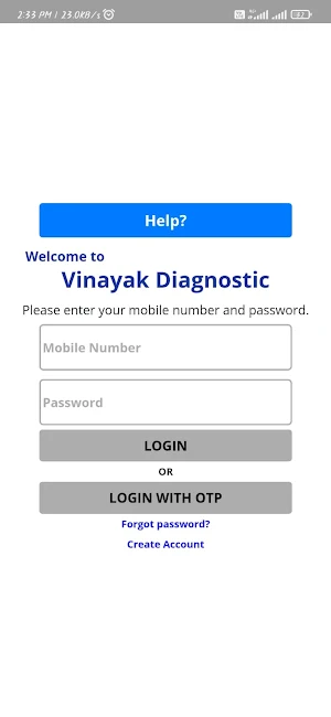 Vinayak Diagnostic Screenshot 1