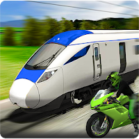Real Crazy Bike VS Train