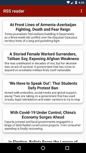 RSS reader Screenshot 0