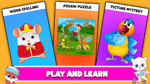 Kids Spelling & Jigsaw Puzzles Screenshot 1