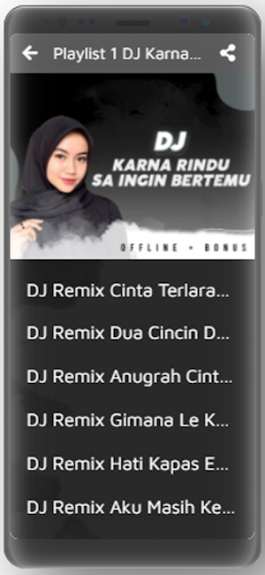 Lagu Dj Karna Rindu Offline Screenshot 2