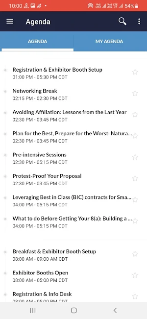 National 8(a) Association Events Screenshot 3