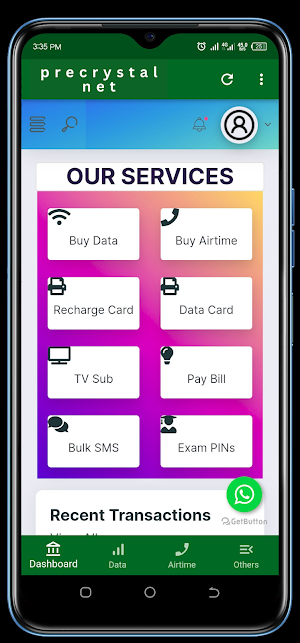 PrecrystalNet Digital Services Screenshot 1