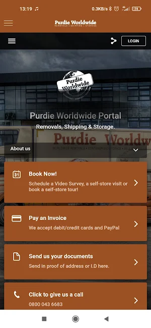 Purdie Worldwide Removals & St Screenshot 1