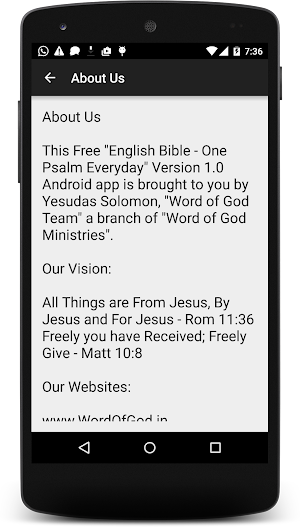 Bible - One Psalm Everyday Screenshot 2