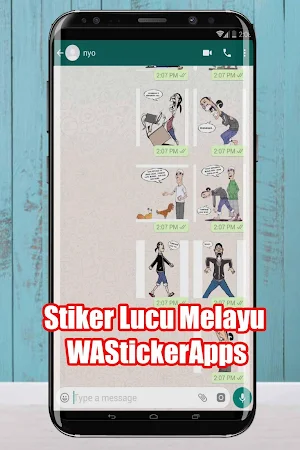 Stiker Lucu Melayu - WAStickerApps Screenshot 3